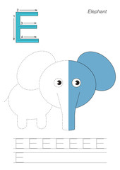 Half trace game for letter D