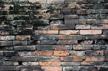Old  brick wall, Abstract vintage stone block.