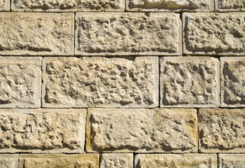 Old stone wall closeup