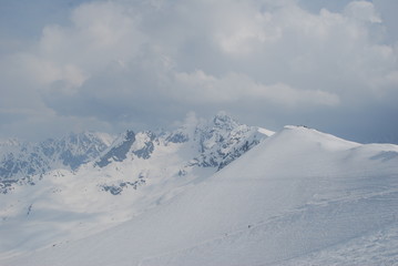 Tatry, widok z Kasprowego.