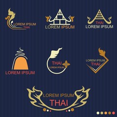 Fototapeta premium Thai Style Logo - Vector