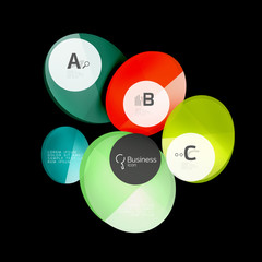 Geometrical abstract infographics banner template