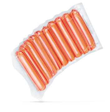 Sausage, breakfast on white