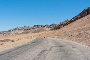 Fototapeta na wymiar Artists Drive in Death Valley, California