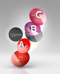 Circle geometric abstract background