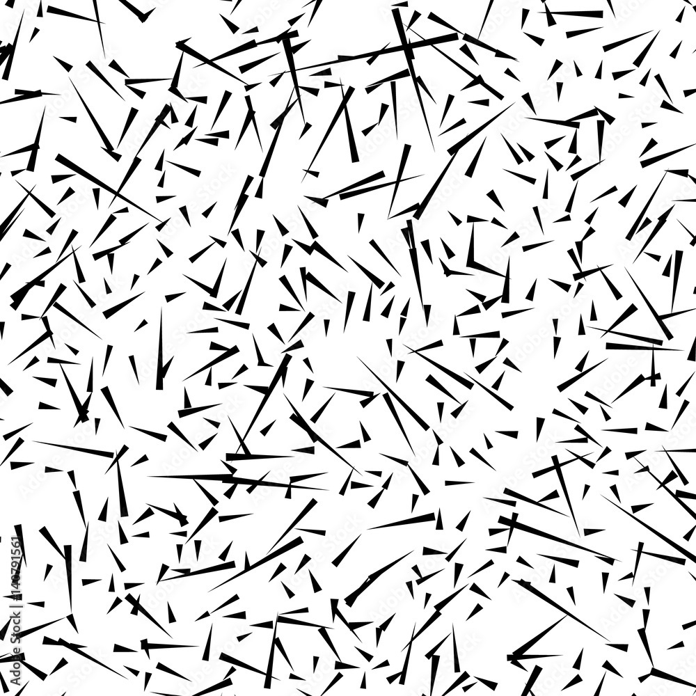 Aufkleber chaotic random scattered shapes. abstract geometric pattern