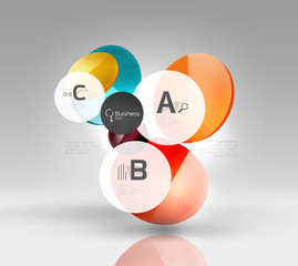 Vector circle infographics