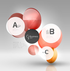 Circle abstract background