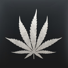 Vector cannabis leaf illustration