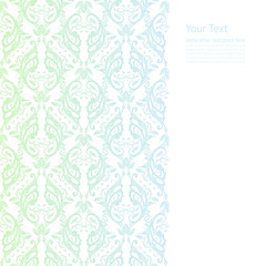 Vector ornate border boho background