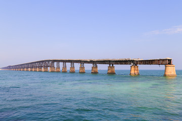 Fototapeta na wymiar Old Bahia Honda Bridge