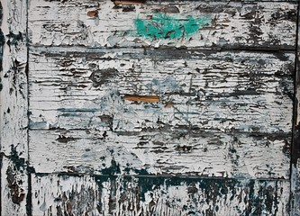 Old painted boards