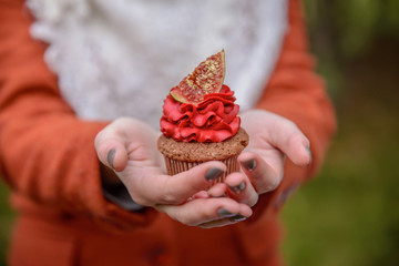autumn cupcake