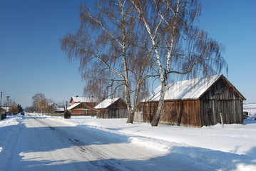 Chruslanki Jozefowskie zima.
