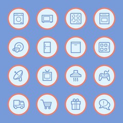 Home Appliance web icons set