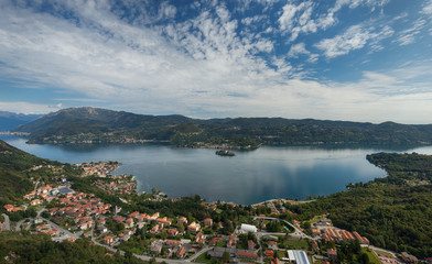 View to Orta lake. Piedmont, Italy