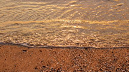 Beach and sea at sunrise landscape