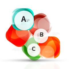 Vector shiny blank web option boxes