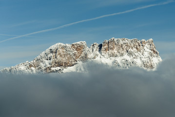 Peak of rocky mountain