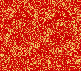 OM seamless pattern