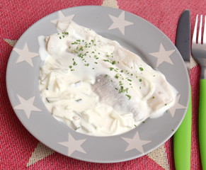 Hering in Sahnesauce