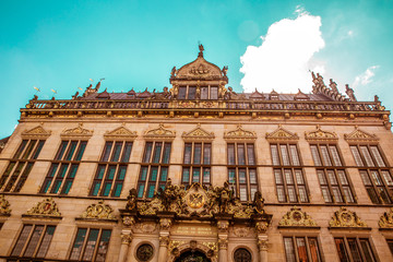Fototapeta premium beautiful historical buildings in summer