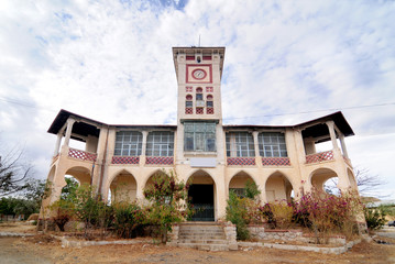 Municipality building of Keren city in Eritrea
