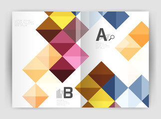 Square annual report brochure a4 print template