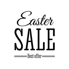 Easter sale offer. Vector illustration