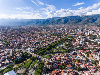 Parque la Familla Aerial in Cochabamba, Bolivia