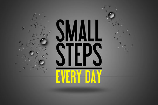 Small Steps Every Day Workout Werben Werbung Sport Fitness Abnehmen