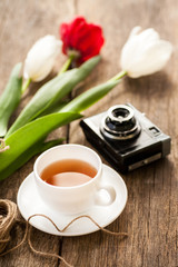 Tea and tulips