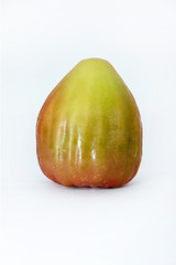 rose apple on white background, delicious fruit