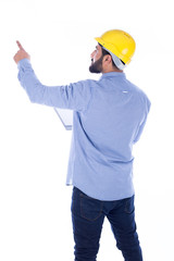 Worker pointing