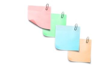 Composite image of colored Sticky Note Arrow Icon