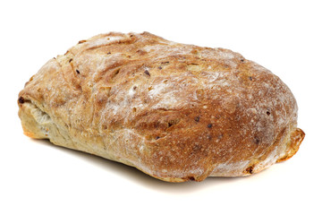 bread isolated on white background