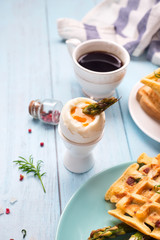 boiled egg and asparagus