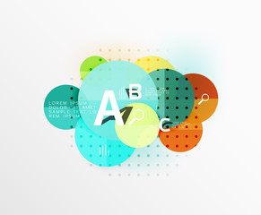 Vector circle banner