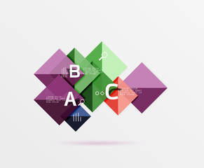 Vector square banner