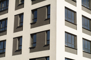 Apartment Complex with Windows