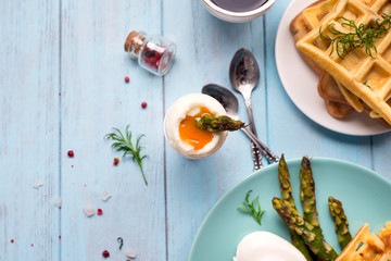 Healthy breakfast served