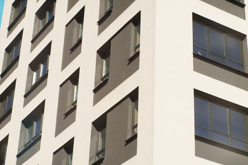 Apartment Complex with Windows