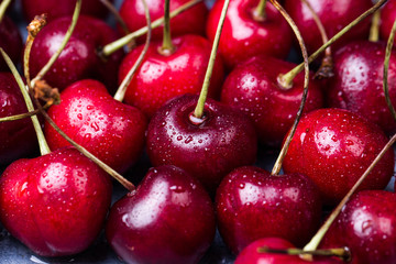red cherry background