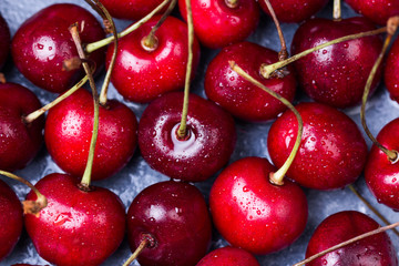 red cherry background