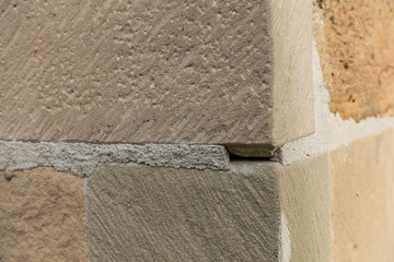 Gebäudeschäden Sandsteinwand