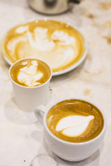 Coffee latte art