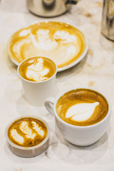 Coffee latte art