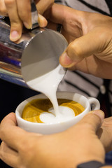 cappuccino and latte art