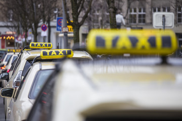 german taxi signs