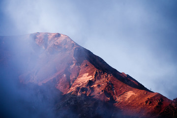 Fog on the Massif du Sancy peak